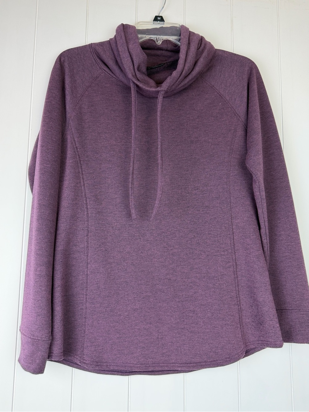 32 Degrees Heat Cowl Neck Pullover Size S Purple Heather Long Sleeve